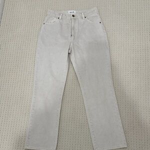 NWT and perfect for spring. Rolla's Cream High Rise Straight Jeans